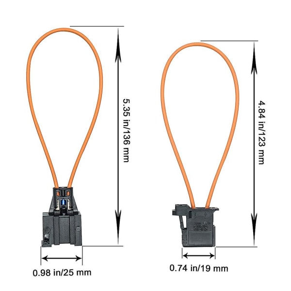 Fiber Most Optic Loop Connector diagnostiikkalaitteen työkalun ohitus naaras ja uros sovitinpaketti 2