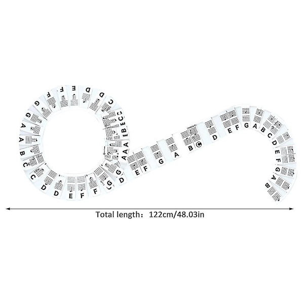 Aftageligt klaver keyboard Noteetiketter Genanvendelige Silikone 88 Keys Klaver Notes Guide Stickers