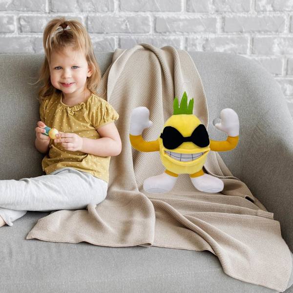Torni Ananas pehmolelu korkea pehmo Pizza Tower pehmoeläinkokoelma hahmo söpö pehmeä lelu pehmeä ja söpö pehmolelu
