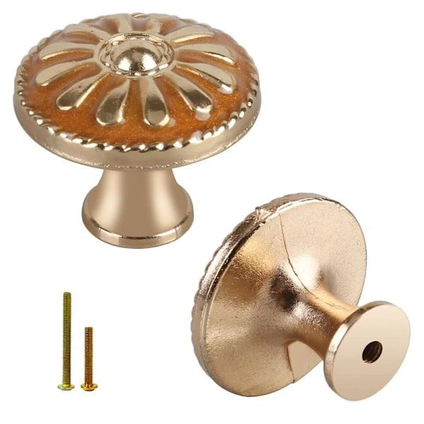 10 pcs Kitchen Knobs Handles, Round Metal Knobs for Cabinets