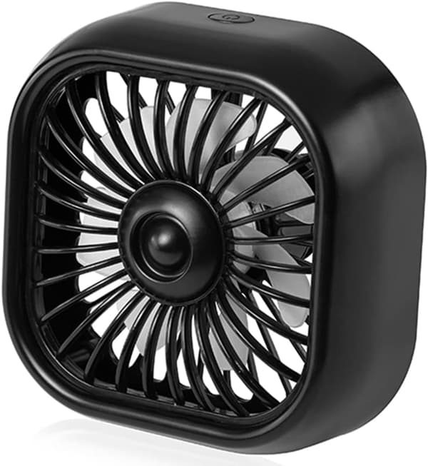 Bilventilator USB Bilventilator, Elektrisk Køleventilator Luftudtag Monteret Ventilator Stærk 2,5W 3 Hastigheder & Roterbar