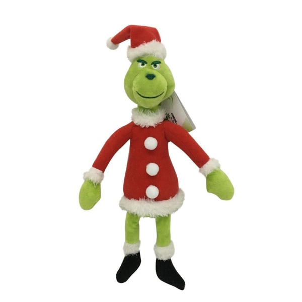 Nytt produkt Greench Grinch Christmas Green Geek Plysjleketøy Juledukke Green Geek Doll A