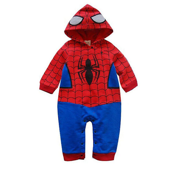 Vastasyntyneen vauvan Spiderman Cosplay -haalarijuhla vauvoille Hieno pukeutuminen Hyppypuku Puku Joululahja 3-6 Months