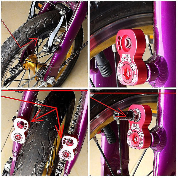 Bicycle V Brake Extension 406 till 451 Converter Adapter Extender Pivot Ram Skruvar Kit Cykeltillbehör Red
