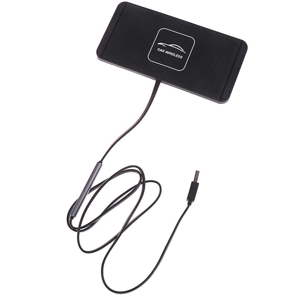 Qi trådlös biltelefonladdare Snabbladdningsmatta för telefon Universal