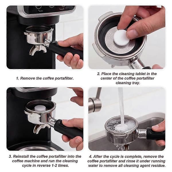 Espressomaskine rengøringssæt til Ninja Luxe Cafe til kaffemaskine nem vedligeholdelse og afkalkningstilbehør White