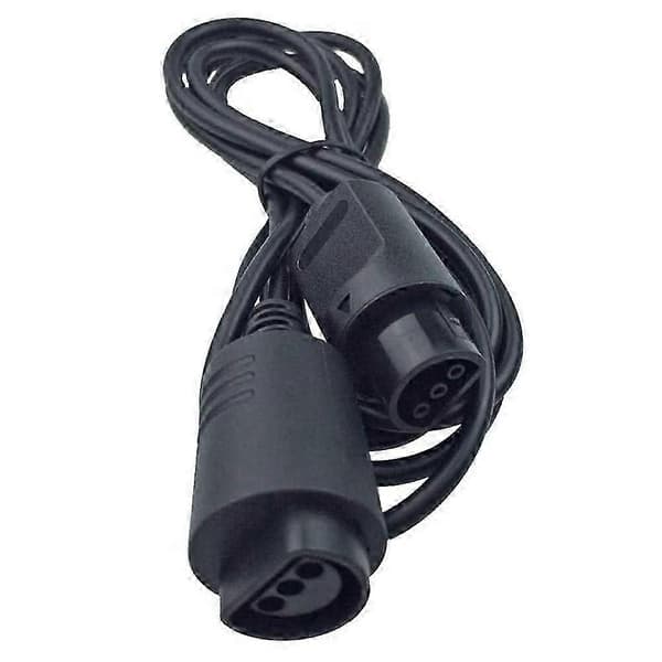 4-pak 6 fod N64 Controller Forlængerkabel Ledning Kompatibel med 64 N64 Controller Black