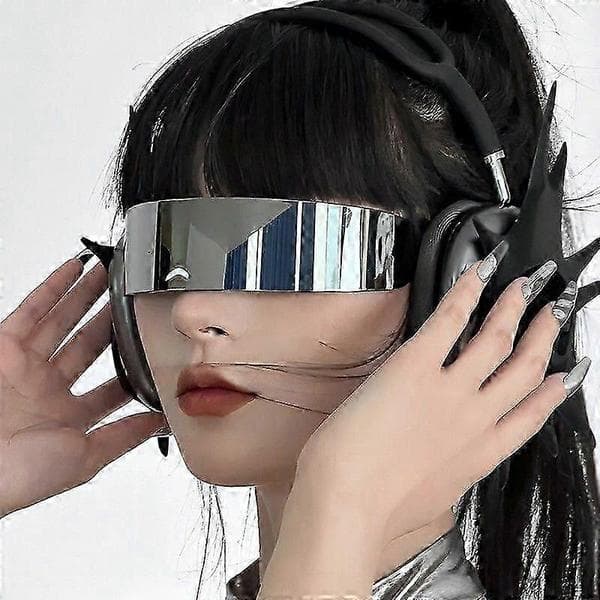 Tech-sense solbriller, futuristiske integrerte solbriller, cyberpunk solbriller SYCHTV C10
