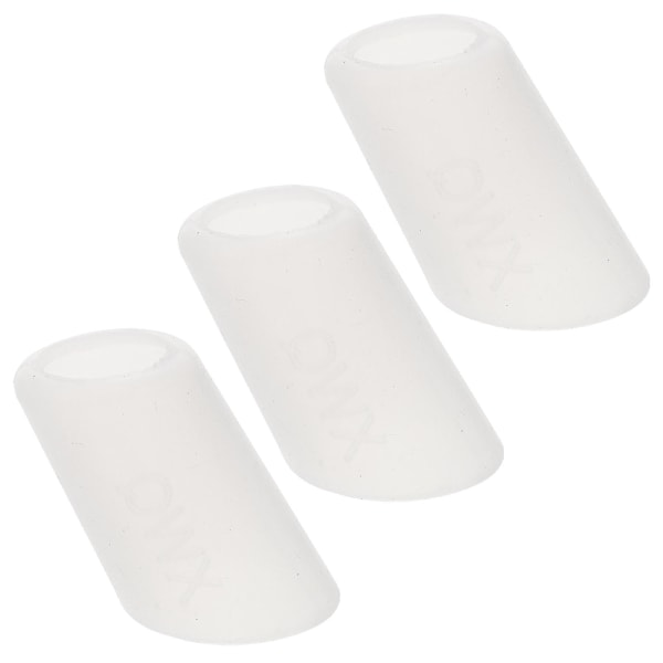 3 stk. tekande-tuddæksler Anti-lækage tekande-tudbeskyttere Beskyttende silikonebetræk White 3.5X2X2CM