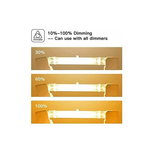 5-pack R7s Halogen Bulb 118mm 300W 220V
