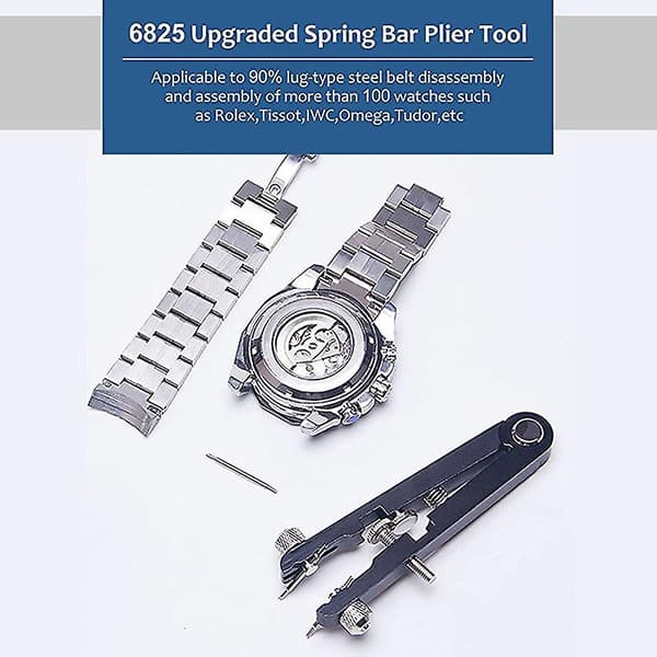 Urrem Spring Bar Plier Tool Sæt, Urrem Pliers, Spring Bar Pinset Værktøj, til Urrem Spring Bar Pi black