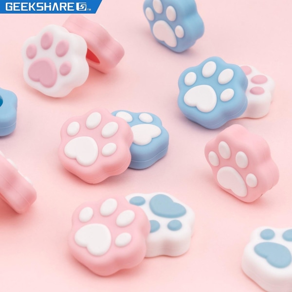 Thumb Grip Caps Silikone Soft Forsony Ps5 Controller Ns Pro Joystick Caps Cute Cats Rocker Cover til PS4 tilbehør For PS4 PS5 NS Pro