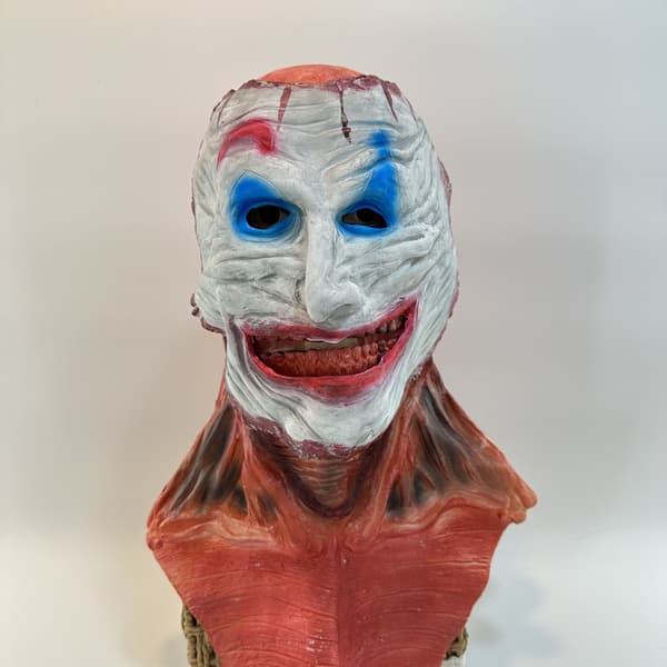 Halloween Läskig Dubbellagers Läder Rörlig Mask 1 Styck