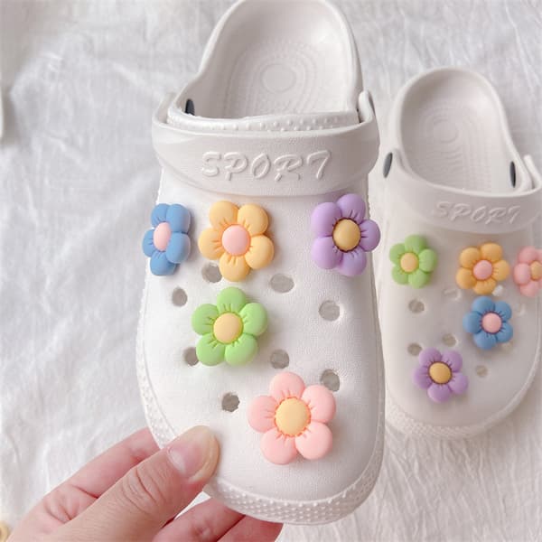 14 stk Crocs sko Blomster sko Smykker Tilbehør