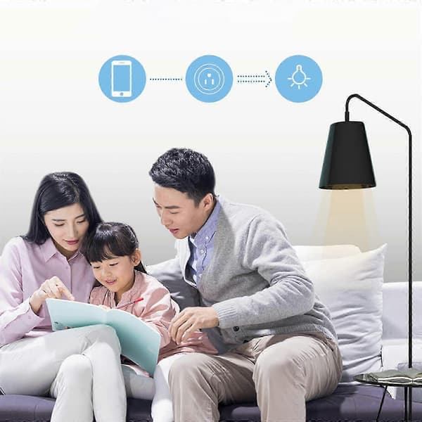 Trådløs Smart Stikkontakt US 110V 10A Stik Professionel Diameter 5cm App Kontrol