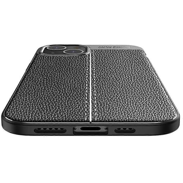 Litchi tekstur TPU telefoncover til iPhone 14 Plus Blue