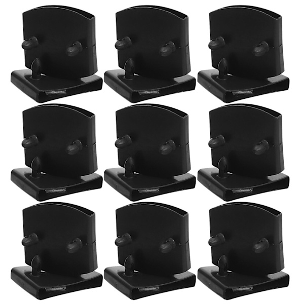 20 stk Seng Lamelholdere Center Seng Lamel Caps Seng Lamel Connector Møbeltilbehør Black 5.70X5.40X0.90CM