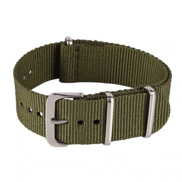 Watch Nato ranneke / nylon ranneke 20 mm eri värejä green