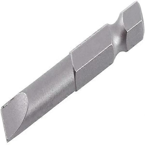 6 stk 50mm 2.0-6.0mm Flat Hode Slisseskrutrekker Bits Sett S2 Legering Magnetisk 0.25\" Hex Slisseskrutrekker Bits