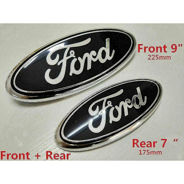 Ford Transit Etu- ja Takamaski Musta Merkki Konepelti Embleemi 2006-2014 Mk6 Mk7