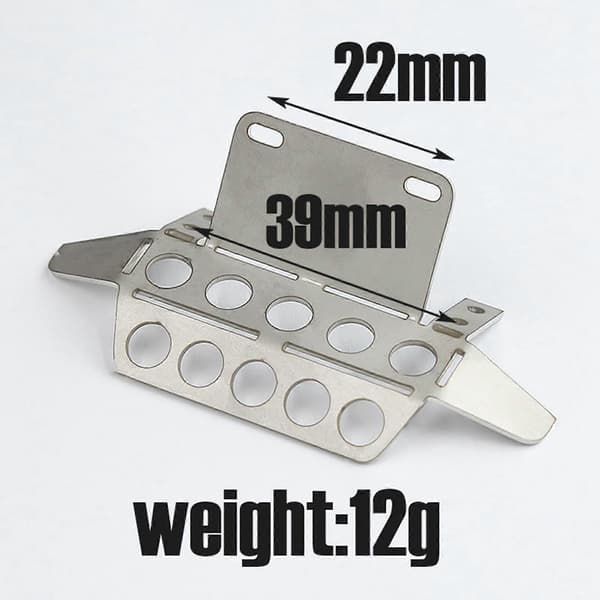 6x RC Bil Chassis Front for WPL MN D90 1/12 RC Lastebil Tilbehør Reservedeler