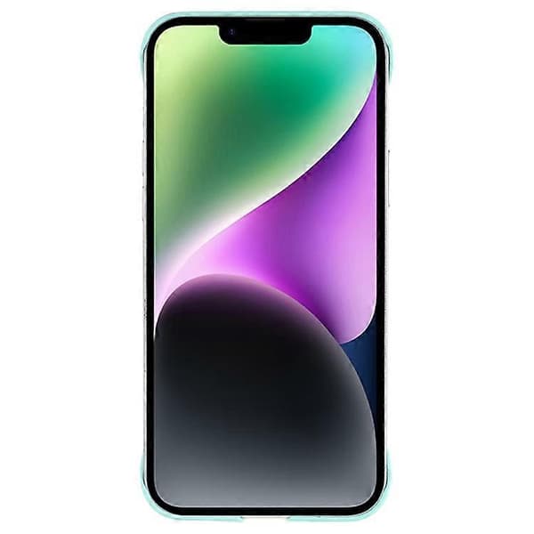 Kompatibel med iPhone 15 Plus-deksel Rammeløst Hardt PC-telefondeksel med hudfølelse LightBlue
