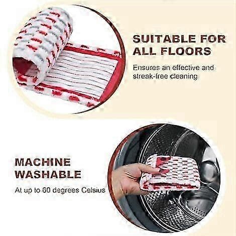 5-pak mopperefill til Vileda Ultramax XL, mikrofiber refill moppe, moppesæt, til gulvrengøring, absorberer let snavs