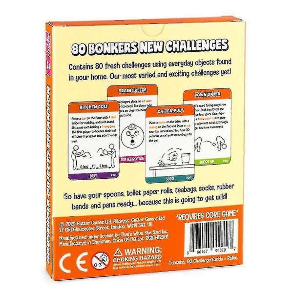 Beat-that-spillkort for voksne tenåringer Barn Interessant puslespill brettspill for familiesammenkomst Foundation