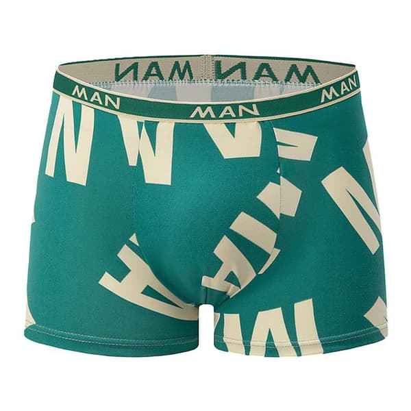 M-A-N4 trykte herreundertøy elastisk midje Bokser pluss størrelse fritidsshorts L