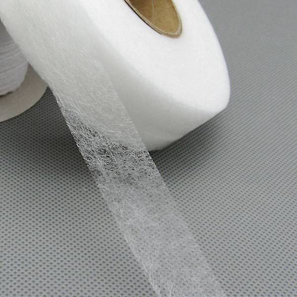 1 rulle dubbelsidig fållband hantverk webbsömnad häxkonst ingen sömnad diy strykjärn på tyg 0.9cm