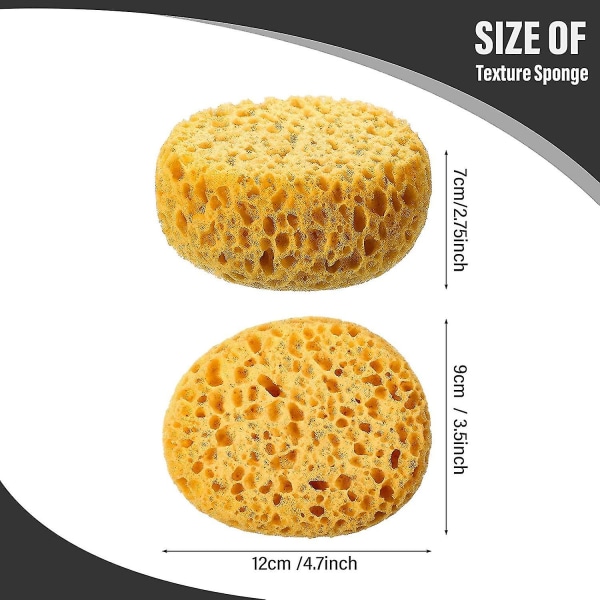 4 kpl Texture Sponge Kipsilevy Texture Sponge Texture Patch Sieni tekstuurin korjaamiseen Tee itse maalaus Cei-hy