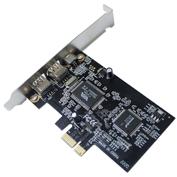 PCI-E - 1394 FireWire -kortti, PCI-Ex1 - IEEE 1394 3-portinen FireWire -kortti, tukee 1440X1080 -resoluutiota