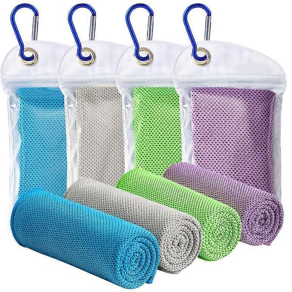 Kylhanddukar - 4-pack kylhanddukar, mikrofiber mjuka andningsbara