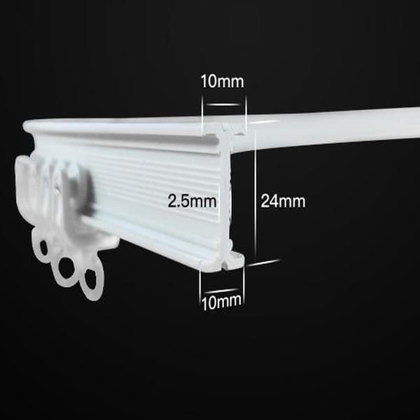 Flexibel och kapbar böjbar gardinskena 1 meter 2-p[qb] 1 meter 2-Pack