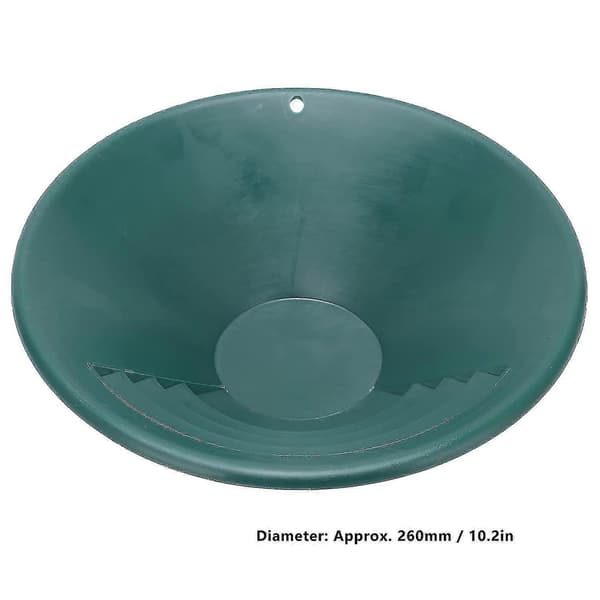 26 cm gullpanne, gullvaskesett, ABS gullsorteringsklassifiseringsvaskesiktbretttilbehør