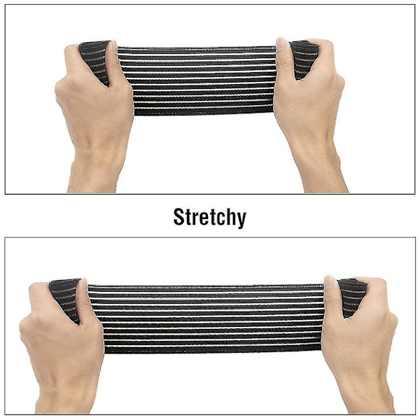 Elastisk brystkompressionsbånd Brystforstørrelsesreduktionsrem Bandage, Bryststøtterem Wrap Bandage til fitness motion Løb Sports BH A