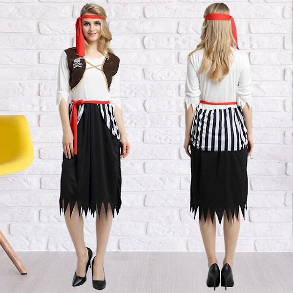 Halloween-kostymer Fashion Piratdräkter för vuxna Festivalfest Scenframträdande Kläder Piratkläder Cosplaydräkt C Pirate Costume