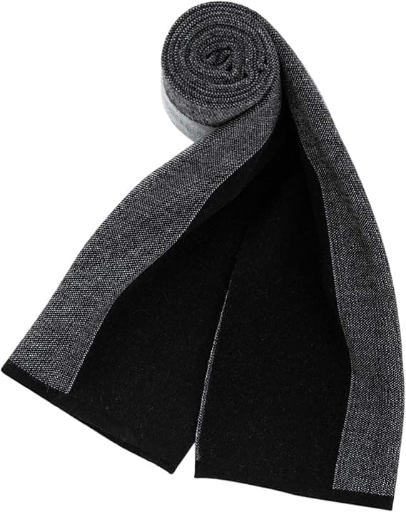 Merinoullscarf för män, lång vinterhalsduk med presentförpackning