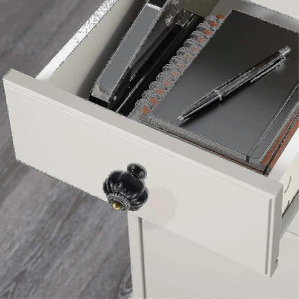 8 stk. skuffeknopper kommode møbelknopper keramik 38mm dørknopper bedste gave Black