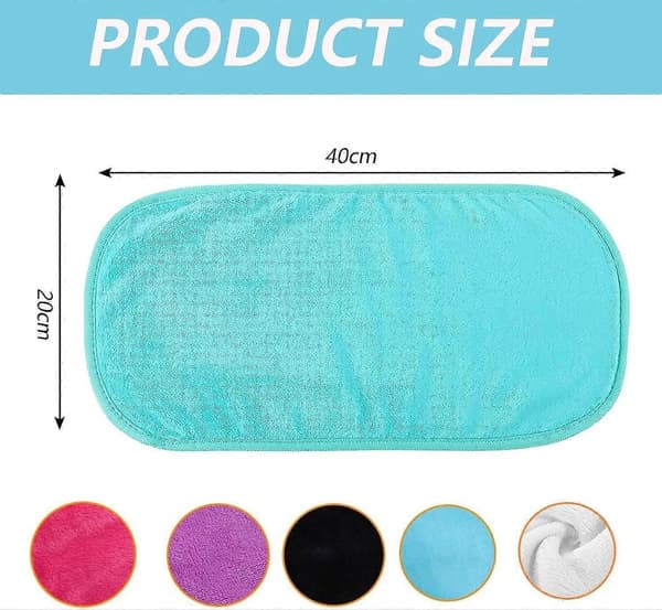 5-pak genanvendelige ansigtsfloneller, flonel ansigtsklude til ansigtsvask, mikrofiber ansigtsklud velegnet til følsom hud, vaskbar håndklæde, 5 farver (sort+vi