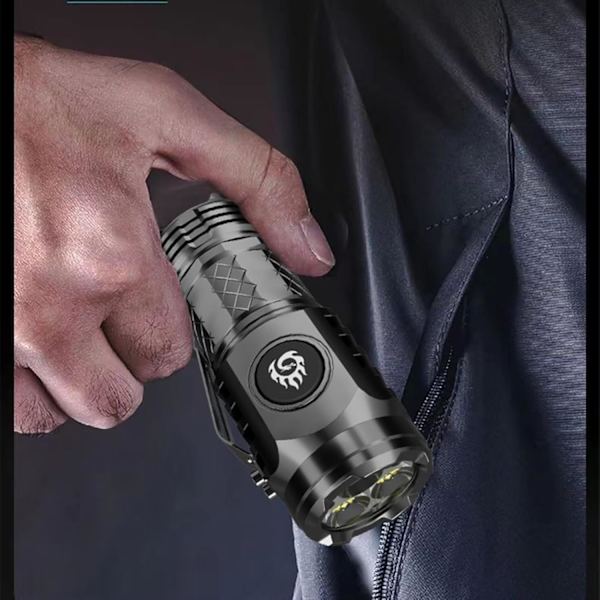 Mini Three-Eyed Flashlight - Five Modes - Super Bright