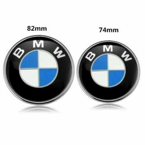 TAIAN panserlogoerstatning 82mm/74mm panser 51148132375 - For alle modeller E30 E36 E46 E34 E39 E60 E65