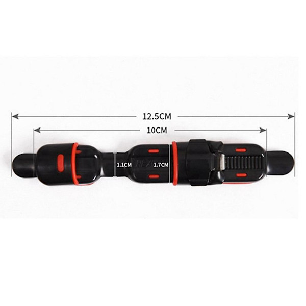 12 stk. hjul dæk fiskestang monteret hjul hjul gummi pude værktøj tilbehør holder fiskegrej Black  Red