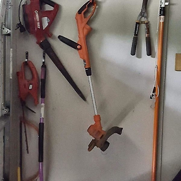 6-pack kraftiga J-formade väggkrokar för garageförvaring 12 mm