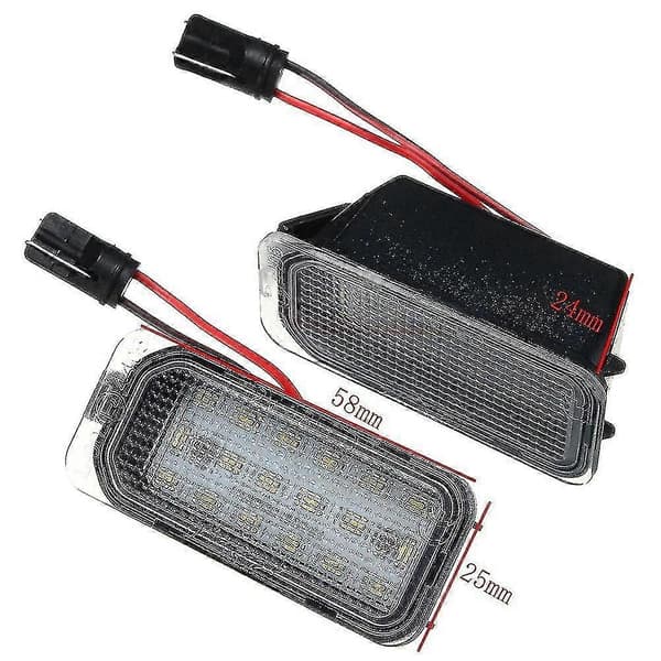 2 stk. bil LED nummerpladelys til Ford Focus Mk II Fiesta