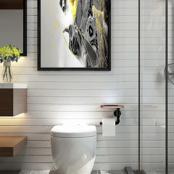WC-paperiteline kylpyhuoneen sisustukseen