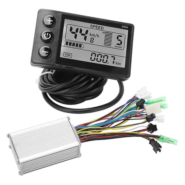 36V/48V 250W/350W 15A Børsteløs Motor Controller LCD866 Display Panel Elektrisk Cykel Børsteløs Controller Kit