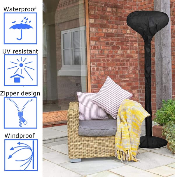 Elektrisk terrassevarmer (fuld dækning til terrassevarmer)
