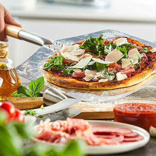 Pizza Pusher, Pizzapaddel i Rostfritt Aluminium (90Cm) - Praktisk och Solid Tråd, Pizzalyft