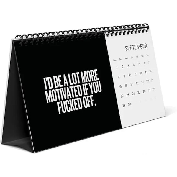 Sh*t Jeg Vil Si På Arbejde 2025 Kalender, 10' x 5' 2025 Sjov Kalender Til Den Trætte Ansatte, Sarkastiske Og Vittige Citater Til Kontoret 2pcs